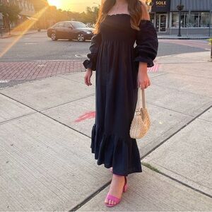 Elegant Black Off-Shoulder Dress